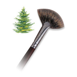 Royal Sable Short Handle Fan Brushes