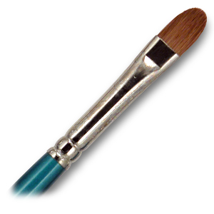 Pure Red Sable Filbert Brushes