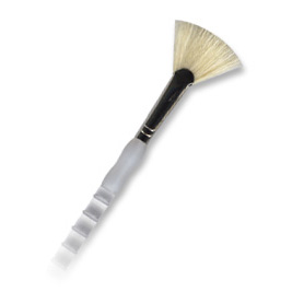 Soft Grip Long Handle Fan Brushes