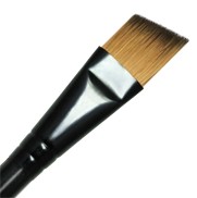 R4160-3/4" - ROYAL MAJESTIC  SHORT HANDLE ANGULAR BRUSH 