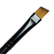R4160-3/8" - ROYAL MAJESTIC  SHORT HANDLE ANGULAR BRUSH 