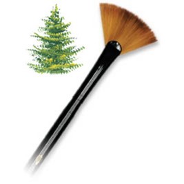 R4850-4 - ROYAL MAJESTIC  SHORT HANDLE FAN BRUSH 