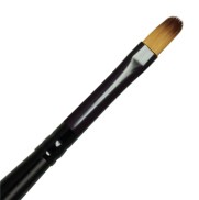 R4170-4 - ROYAL MAJESTIC  SHORT HANDLE FILBERT BRUSH 