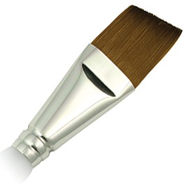 SG75A-1" - ROYAL SOFT GRIP SYNTHETIC SABLE SHORT HANDLE ANGULAR BRUSH 
