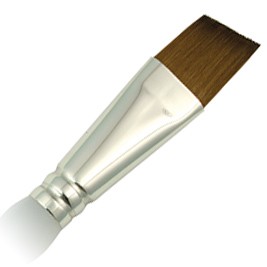 SG75A-3/4" - ROYAL SOFT GRIP SYNTHETIC SABLE SHORT HANDLE ANGULAR BRUSH 