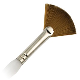 SG75FB-4 - ROYAL SOFT GRIP SYNTHETIC SABLE SHORT HANDLE FAN  BRUSH 