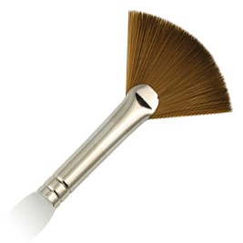 SG75FB-6 - ROYAL SOFT GRIP SYNTHETIC SABLE SHORT HANDLE FAN  BRUSH 