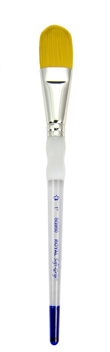 SG950-1" Royal Soft Grip Oval Wash Brush 